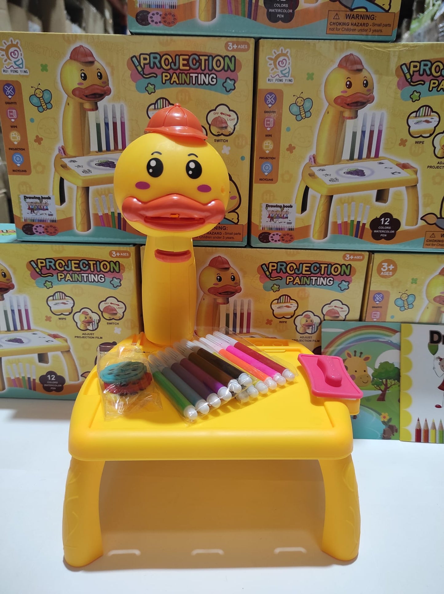 Mini escritorio de aprendizaje para niños pato-amarillo - additional image 2